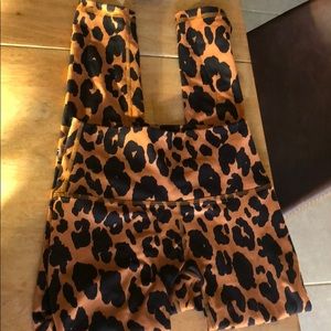 Fleo orange leopard Romey leggings !